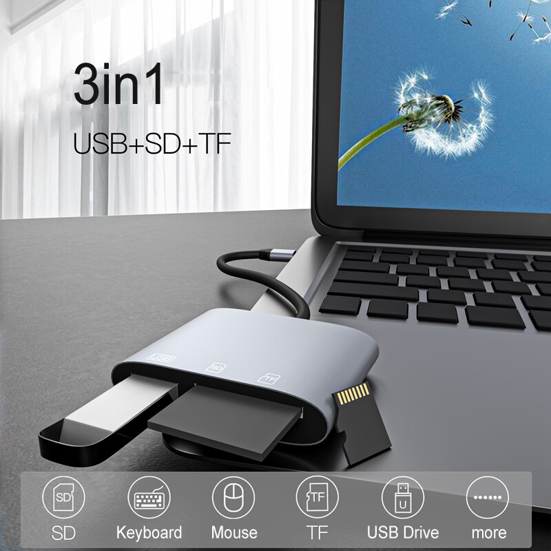  C SD Microsd TF ī ǵ⿡ USB 3.0 콺 Ű U ÷ ̺ OTG    ̵ ȭ   Macbook ǻ PC